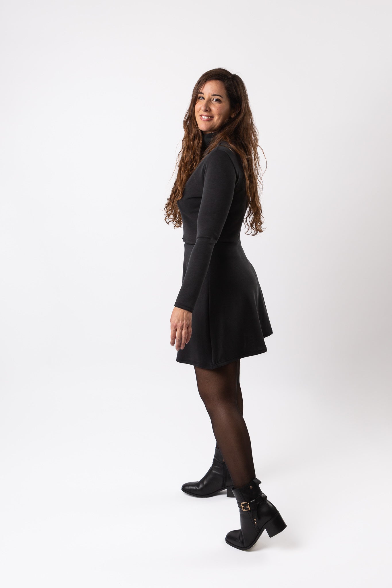 Vestido de lactancia elegante EMMA negro | Ropa de lactancia para fiestas y eventos especiales